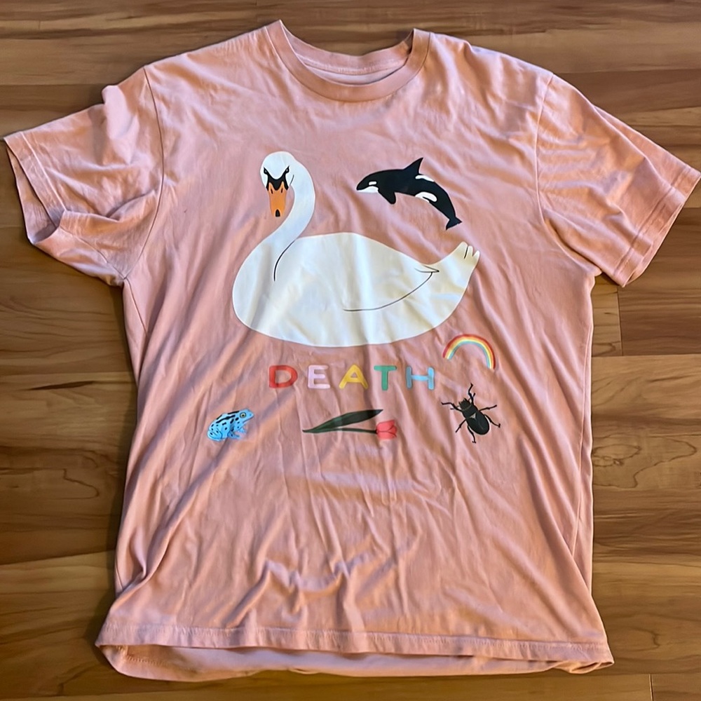 Swan T-shirt by artist and musician Lorien Stern - L